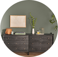 Encore blue paneled doors